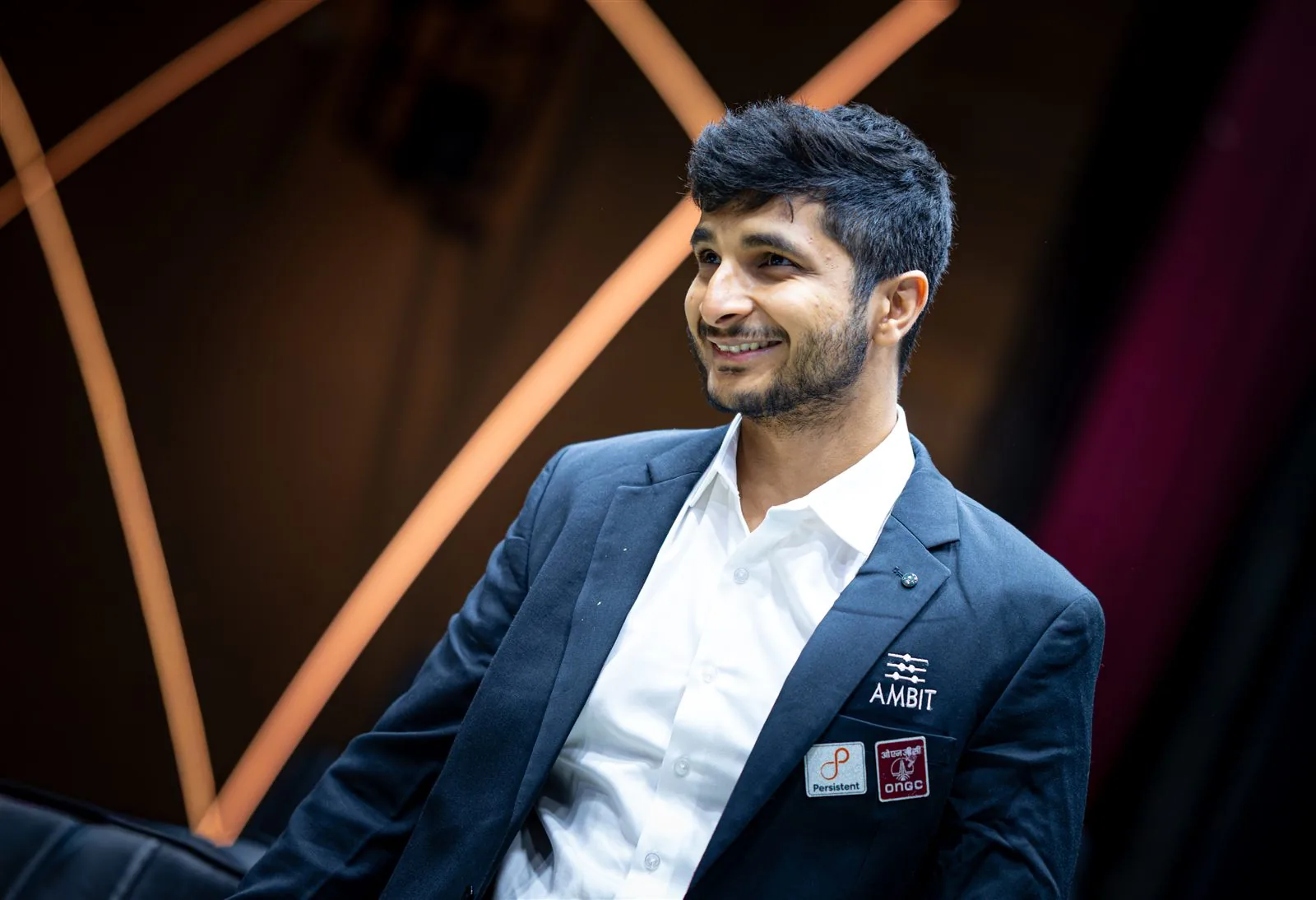 Vidit Gujrathi laughing